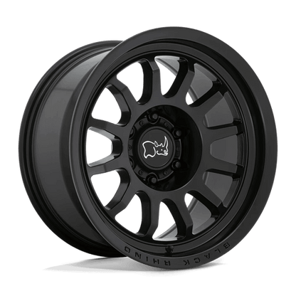 Black Rhino RAPID Matte Black wheel showcasing its multi-spoke design and sleek monoblock structure.
