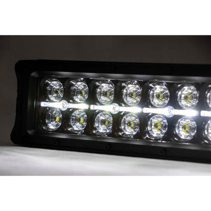 ROUGH COUNTRY 40 Inch Black Series LED Light Bar | Curved | Dual Row | Cool White DRL | 72940BD