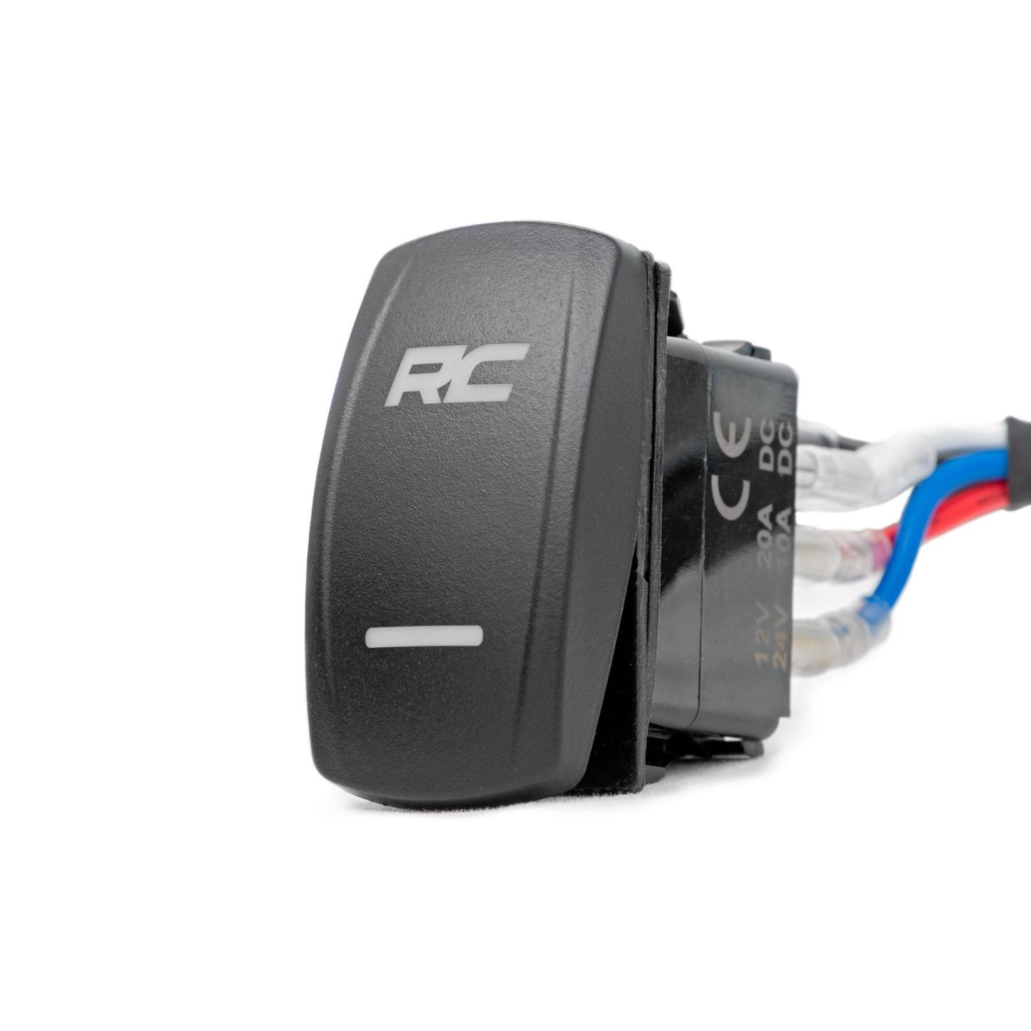 ROUGH COUNTRY 2 Inch Black Series LED Light Pods | Flush Mount | Amber DRL | 70803BLKDRLA
