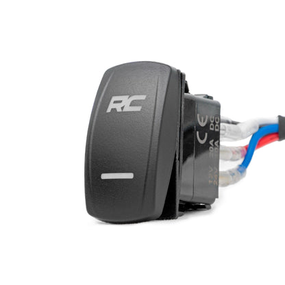 ROUGH COUNTRY 2 Inch Black Series LED Light Pods | Flush Mount | Amber DRL | 70803BLKDRLA