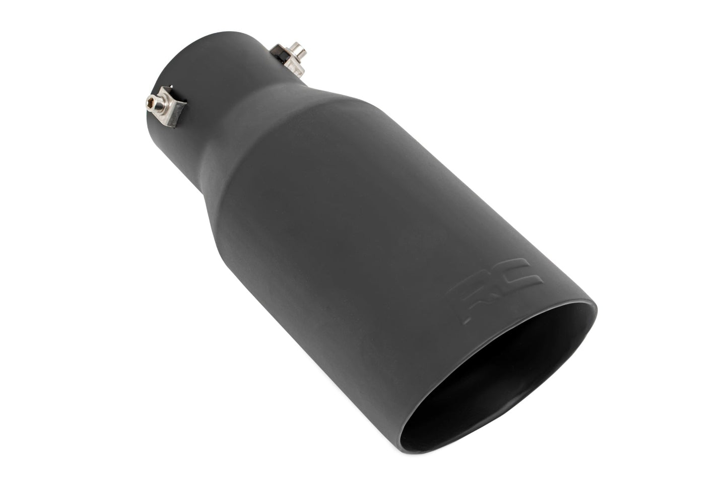 ROUGH COUNTRY | Exhaust Tip  Black  RC Logo  2.5-3.125 Inch Pipe | 96004A