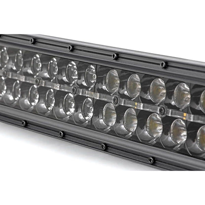 ROUGH COUNTRY 20 Inch Black Series LED Light Bar | Dual Row | Amber DRL | 70920BDA