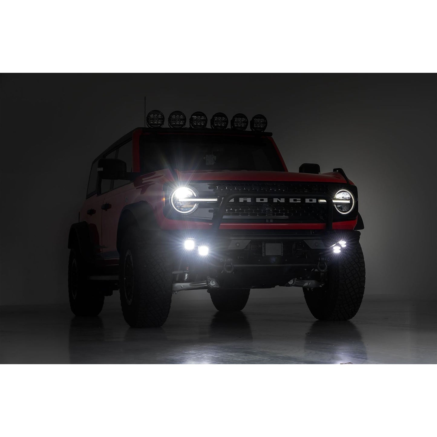 ROUGH COUNTRY Front Bumper | Tubular | Ford Bronco 4WD (2021-2025) | 51200A