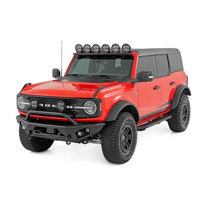 ROUGH COUNTRY OV2 Running Boards | Side Step Bars | 4-Door | Ford Bronco 4WD (2021-2025) | 14007