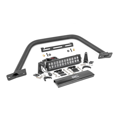 ROUGH COUNTRY Safari Bar | 12" LED Light Bar | Black | Dual Row | OE Modular Steel | Ford Bronco (21-25) | 51118