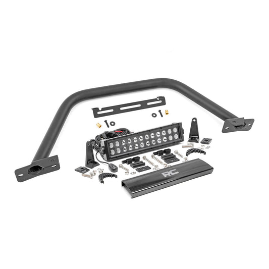 ROUGH COUNTRY Safari Bar | 12" LED Light Bar | Black | Dual Row | OE Modular Steel | Ford Bronco (21-25) | 51118