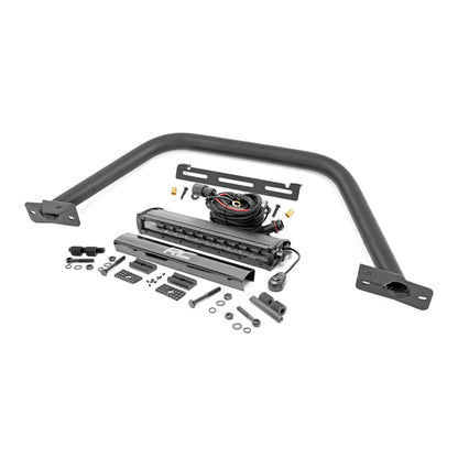 ROUGH COUNTRY Safari Bar | 12" LED Light Bar | Black | Single Row | OE Modular Steel | Ford Bronco (21-25) | 51116