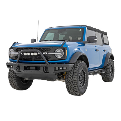 ROUGH COUNTRY Safari Bar | 3" OSRAM (Quad) | Wide | OE Modular Steel | Ford Bronco (21-25) | 51115