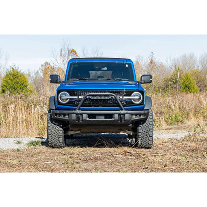 ROUGH COUNTRY Safari Bar | 12" LED Light Bar | Black | Single Row | OE Modular Steel | Ford Bronco (21-25) | 51116