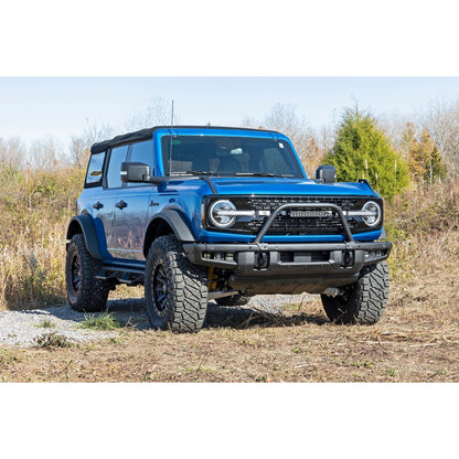 ROUGH COUNTRY Safari Bar | 12" LED Light Bar | Black | Single Row | OE Modular Steel | Ford Bronco (21-25) | 51116