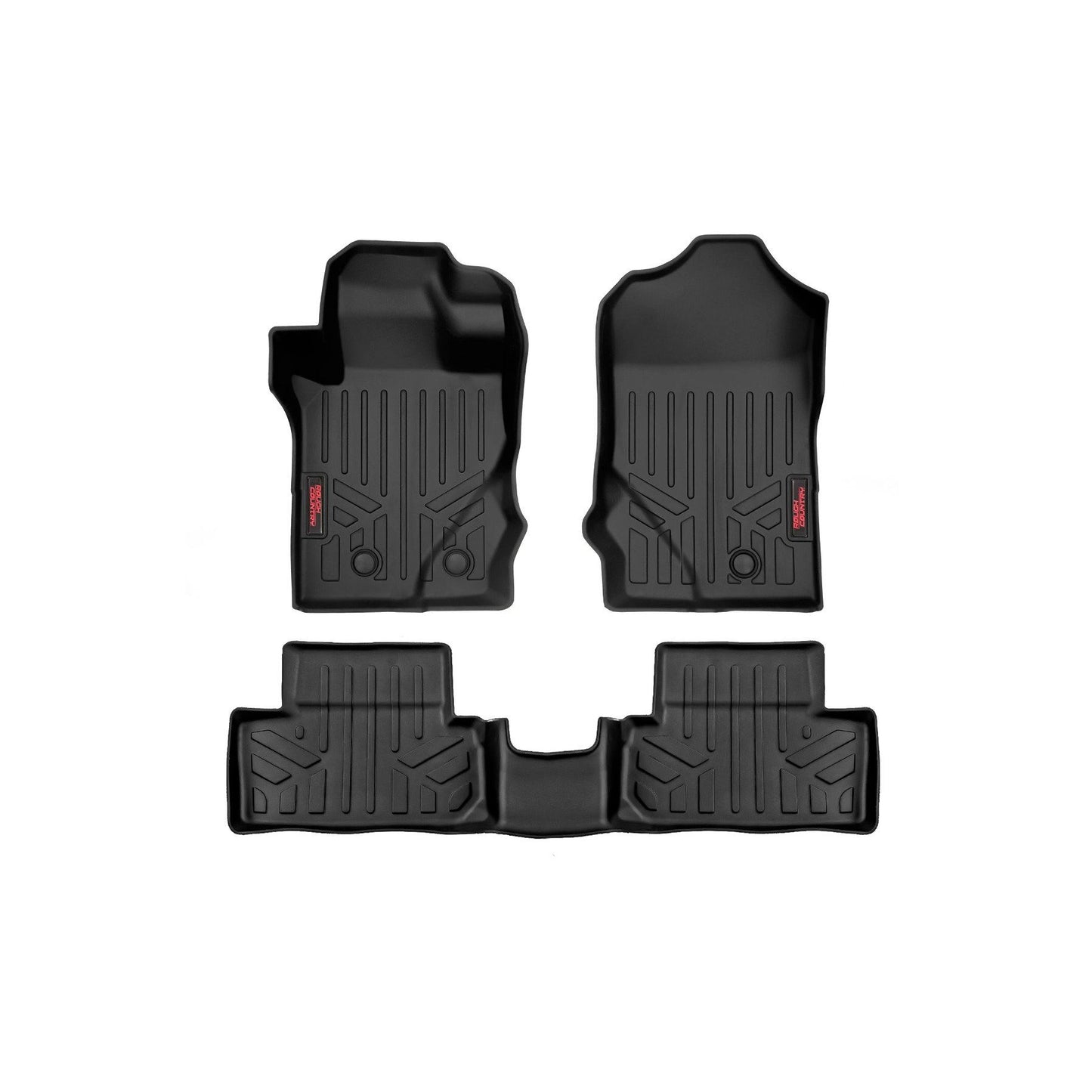 ROUGH COUNTRY Floor Mats | Front & Rear | Ford Bronco (2 Door) 4WD (2021-2025) | M-51632