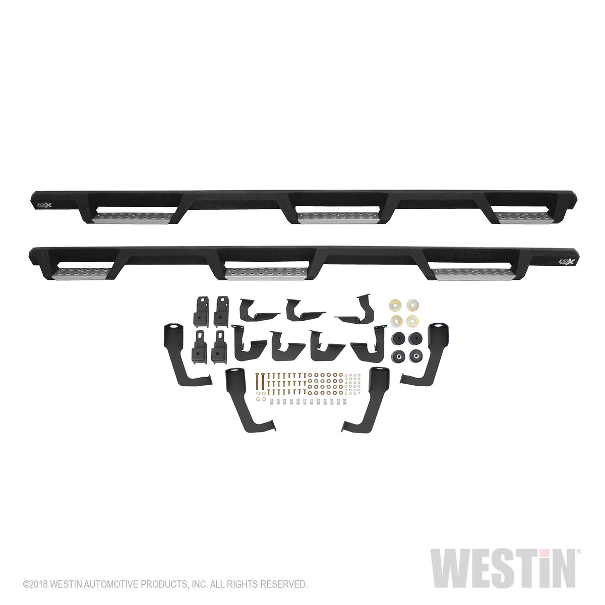 Westin HDX Stainless Drop Wheel-to-Wheel Nerf Steps Chevy/GMC Silverado/Sierra 1500 Crew Cab