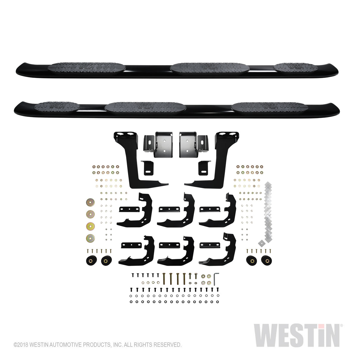 Westin PRO TRAXX 5 Oval W2W Nerf Steps 2019-2024 Ram 1500 Crew Cab (5'7" Bed)
