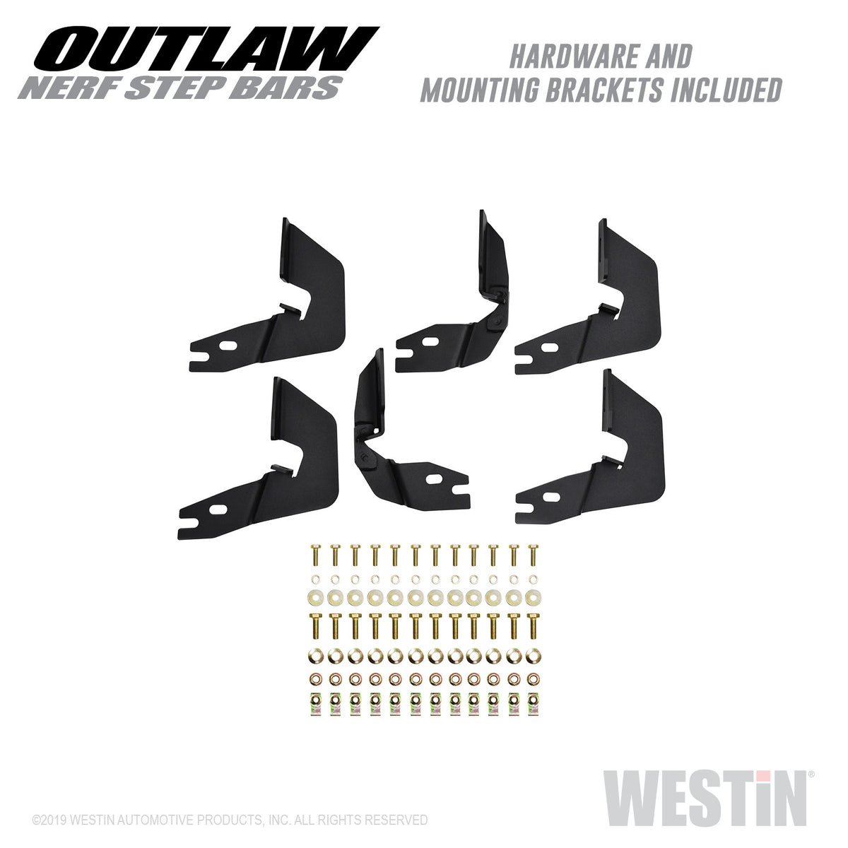 Westin Outlaw Nerf Steps 2014-2018 Chevy/GMC Silverado/Sierra 1500 Double Cab