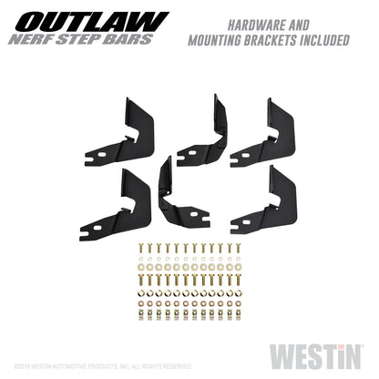 Westin Outlaw Nerf Steps 2014-2018 Chevy/GMC Silverado/Sierra 1500 Double Cab