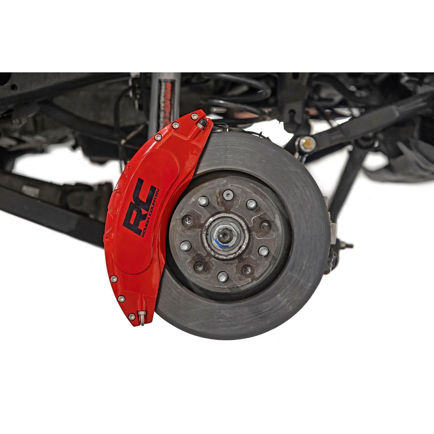 ROUGH COUNTRY Caliper Covers | Front and Rear | Red | Jeep Wrangler JK/Wrangler Unlimited (07-18) | 71140A