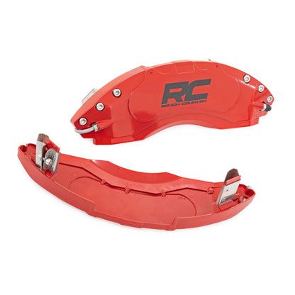 ROUGH COUNTRY Caliper Covers | Front and Rear | Red | Jeep Gladiator JT 4WD (2020-2025) | 71142_A