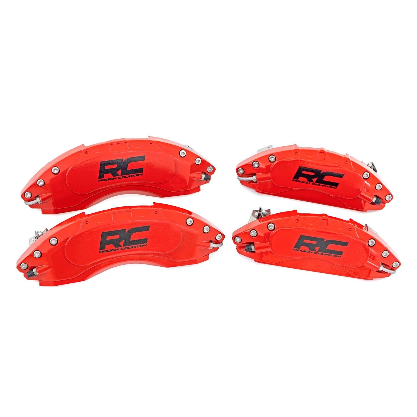 ROUGH COUNTRY Caliper Covers | Front and Rear | Red | Toyota Tundra 2WD/4WD (2022-2025) | 71152