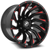 XF OFFROAD XF-224 Gloss Black Red Milling