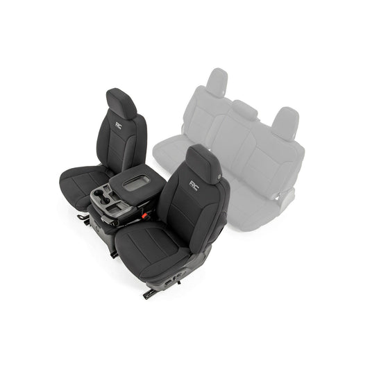ROUGH COUNTRY Seat Covers | FR 40/20/40 | Chevy/GMC Sierra 1500 (19-26)/Silverado 1500 (19-26)  | 91035