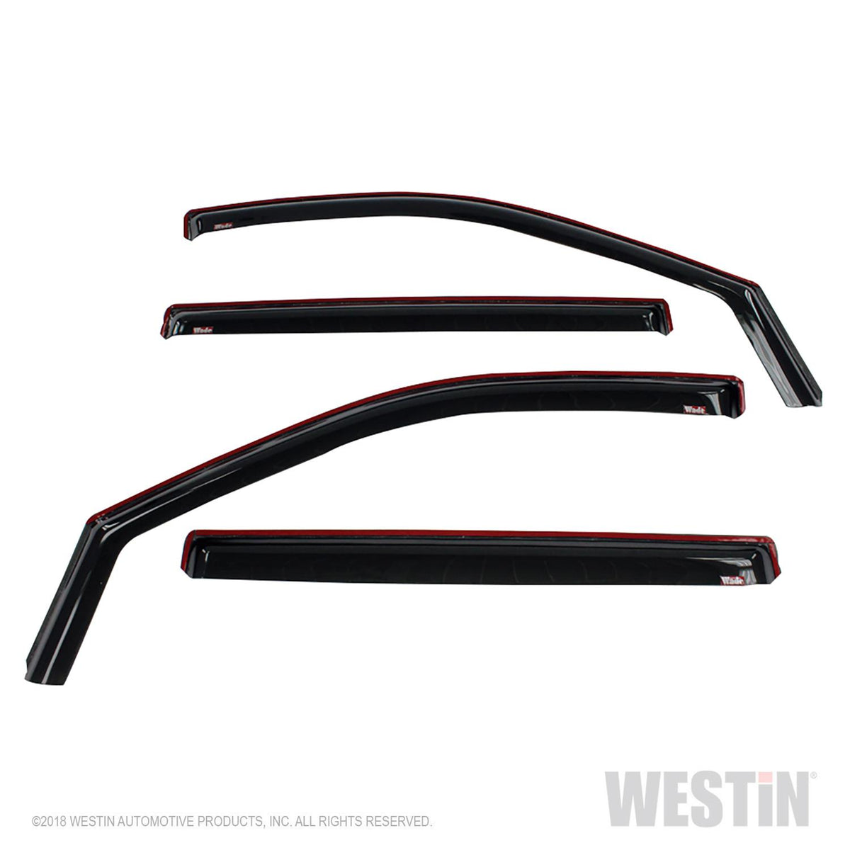 Westin In Channel Wind Deflector 4pc 2019-2024 Chevy/GMC Silverado/Sierra 1500 Crew Cab