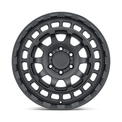 Black Rhino CHAMBER Matte Black wheel with deep concave 10-spoke design and angular sculpted lip.