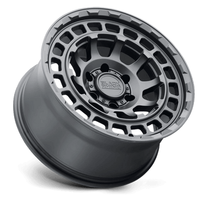 Black Rhino CHAMBER Matte Black wheel showcasing classic motorsport style and off-road performance with deep concave design.