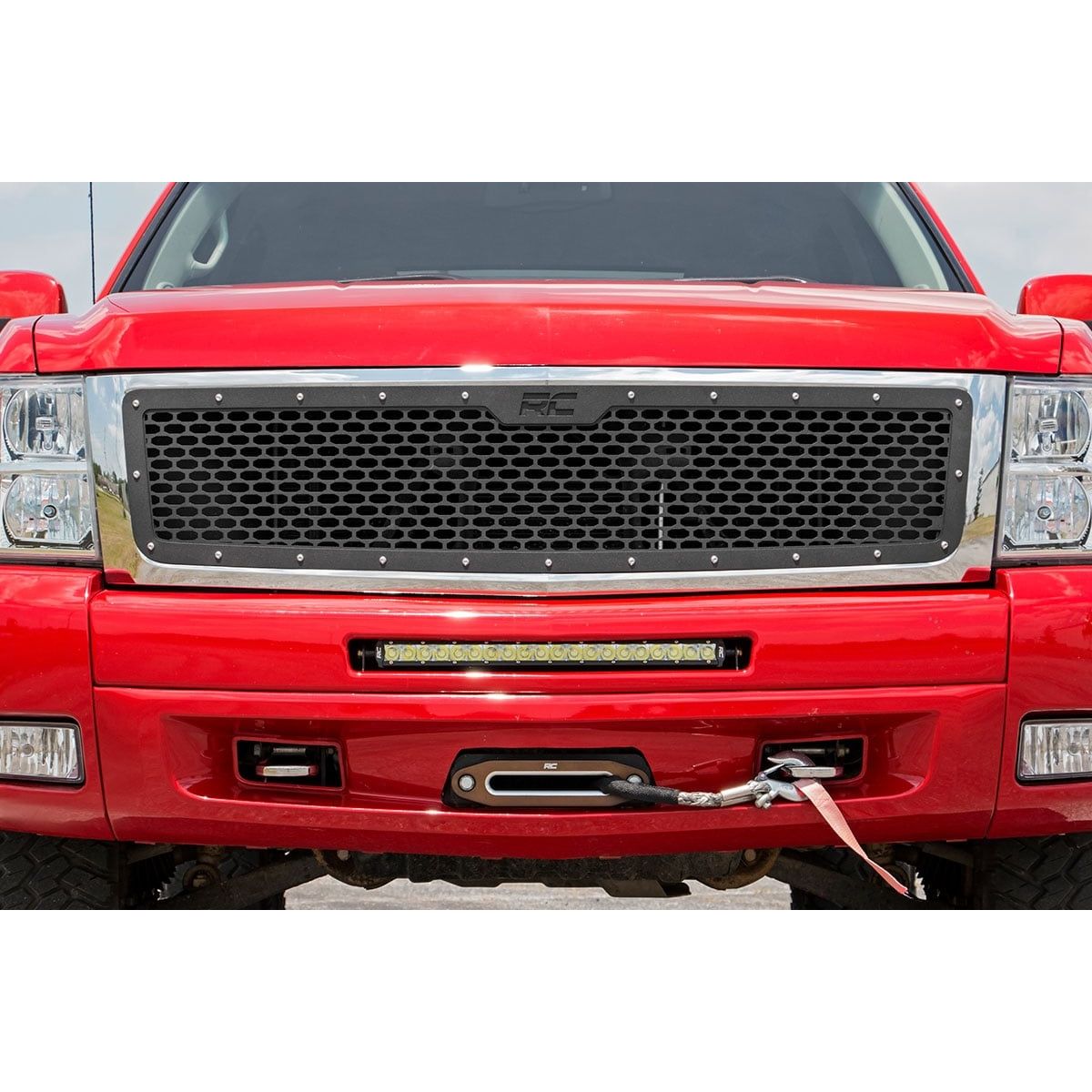 ROUGH COUNTRY Mesh Grille | Chevy Silverado 1500 2WD/4WD (2007-2013) | 70194