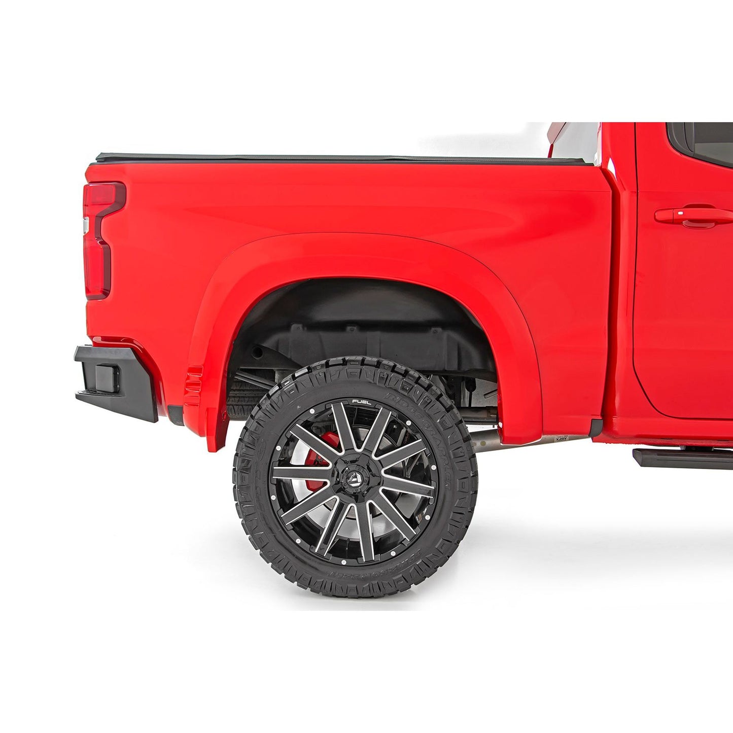 ROUGH COUNTRY Fender Flares | SF1 | G7C Red Hot | Chevy Silverado 1500 2WD/4WD (2019-2026 & Refresh) | F-C319201A-G7C