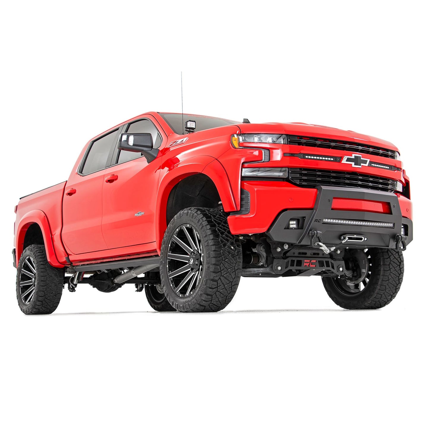 ROUGH COUNTRY Fender Flares | SF1 | GAZ Summit White | Chevy Silverado 1500 2WD/4WD (2019-2026 & Refresh) | F-C319201A-GAZ