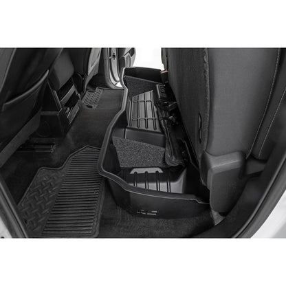 ROUGH COUNTRY Under Seat Storage | Double Cab | Chevy/GMC 1500/2500HD/3500HD 2WD/4WD | RC09041