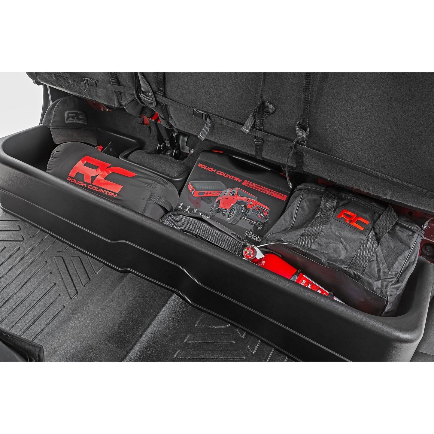 ROUGH COUNTRY Under Seat Storage | Crew Cab | Chevy/GMC 1500/2500HD/3500HD (19-26 & Classic) | RC09051A