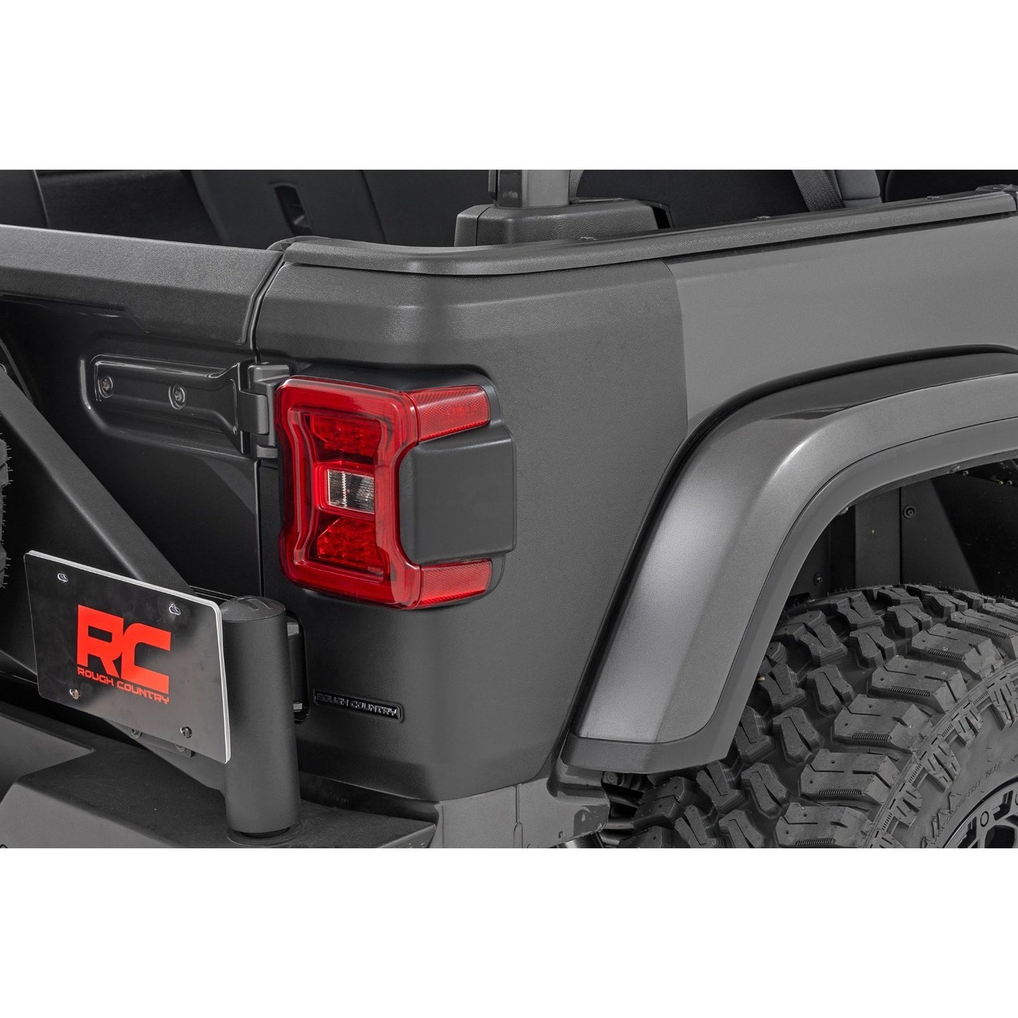 ROUGH COUNTRY Trail Cladding | Rear Corners | Jeep Wrangler JL/Wrangler Unlimited (18-25) | TC13026