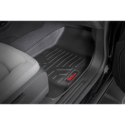 ROUGH COUNTRY Floor Mats | FR & RR | Crew | Chevy/GMC Canyon/Colorado 2WD/4WD (2015-2022) | M-21513