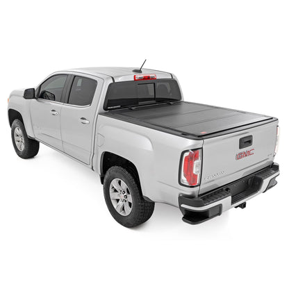 ROUGH COUNTRY Hard Tri-Fold Flip Up Bed Cover | 6' Bed | Chevy/GMC Canyon/Colorado (15-25) | 49120600