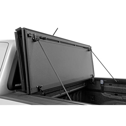 ROUGH COUNTRY Hard Tri-Fold Flip Up Bed Cover | 6' Bed | Chevy/GMC Canyon/Colorado (15-25) | 49120600