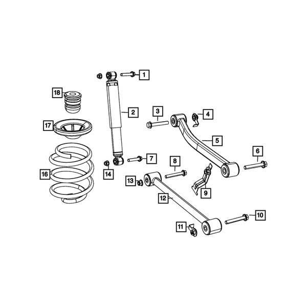 MOPAR | Lower Control Arm | 18-Present Jeep Wrangler JL | 68247741AA