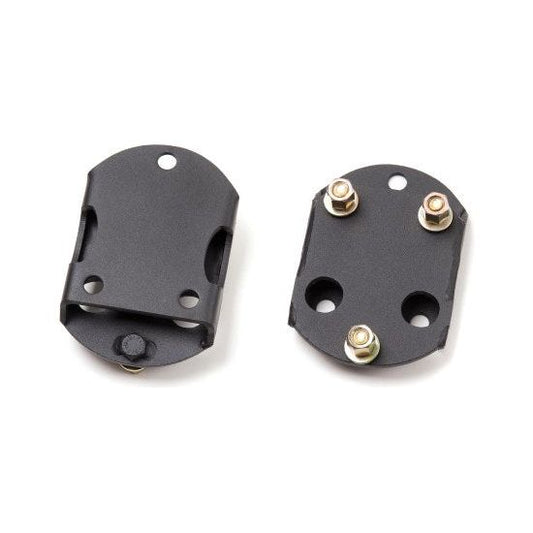 ZONE OFFROAD |  Oversized Spare Tire Relocation Bracket JK 2007-2018 ZONJ5029 spare tire bracket components in black finish