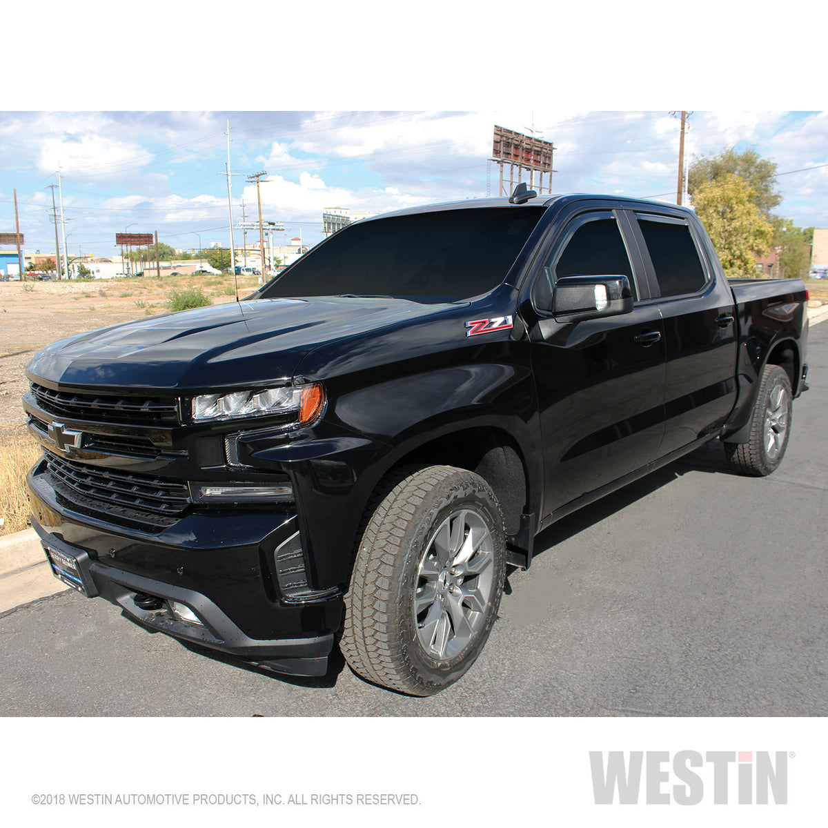 Westin In Channel Wind Deflector 4pc 2019-2024 Chevy/GMC Silverado/Sierra 1500 Crew Cab