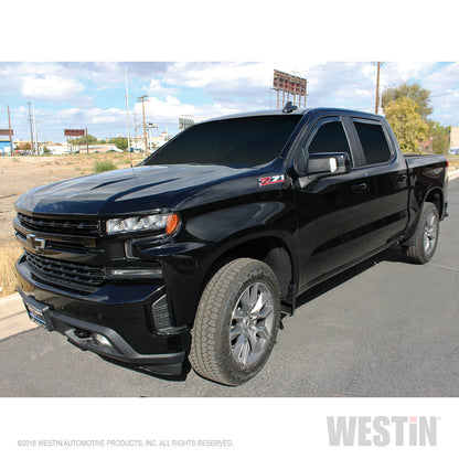Westin In Channel Wind Deflector 4pc 2019-2024 Chevy/GMC Silverado/Sierra 1500 Crew Cab