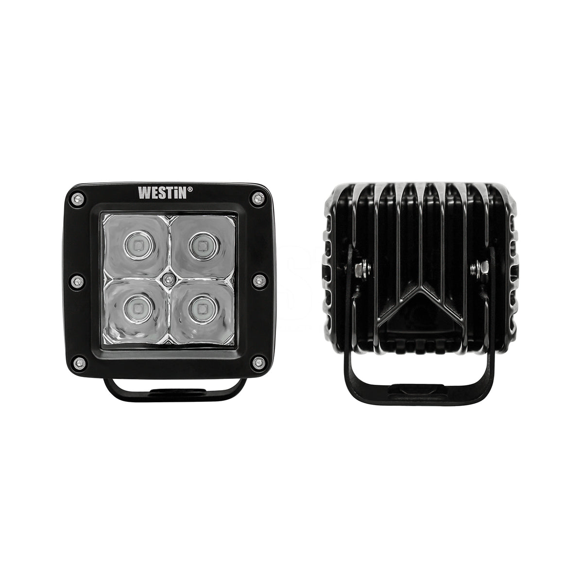 Westin HyperQ LED Auxiliary Light Set of (2) 3.2" x 3" 5W Cree Spot beam