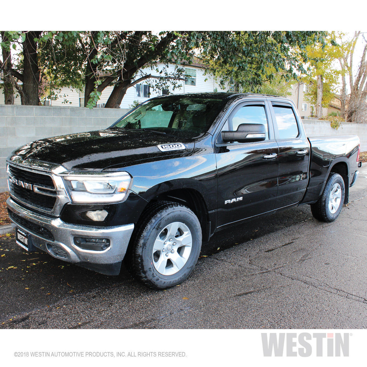 Westin Matte In-Channel Wind Deflector 4pc 2019-2020 Ram 1500 Quad Cab