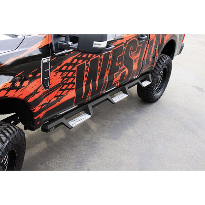 Westin HDX Stainless Drop Wheel-to-Wheel Nerf Steps 2017-2022 Ford F-250/350 Crew Cab (6.75' Bed)
