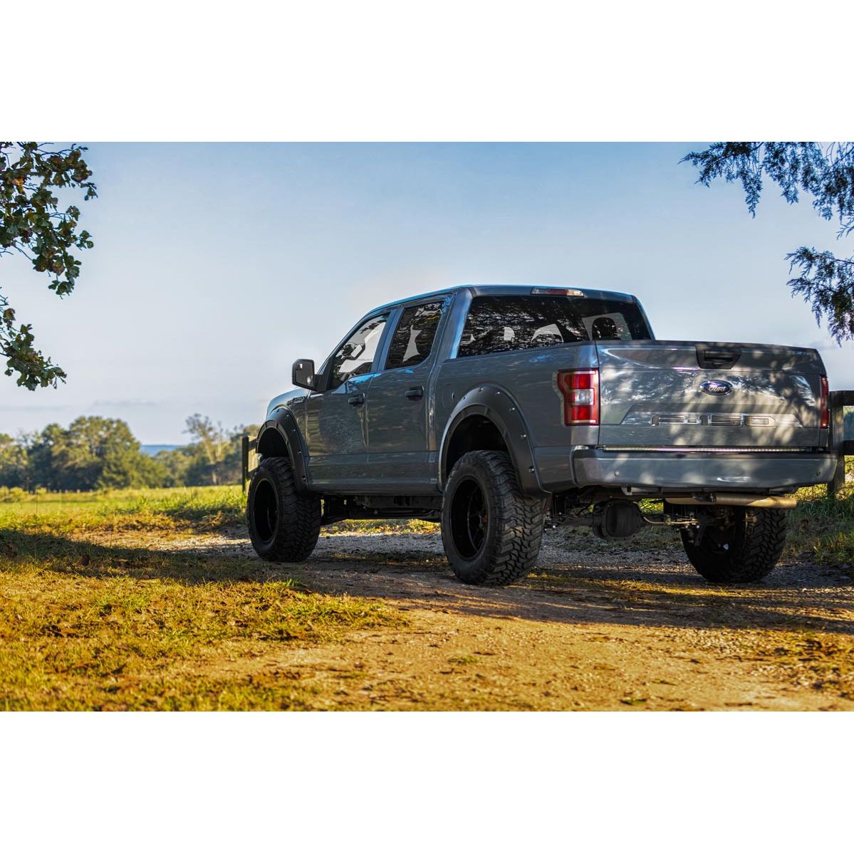 ROUGH COUNTRY | Defender Fender Flares  E7 Velocity Blue  Ford F-150 2WD/4WD (2015-2020) | A-F11811-E7