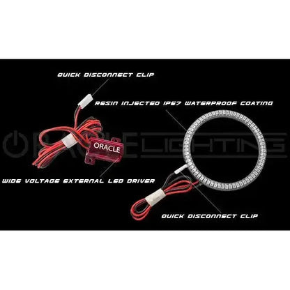 ORACLE Lighting | Surface Mount Headlight Halo Kit | Wrangler TJ | 3947-001, 3947-005, 3947-504