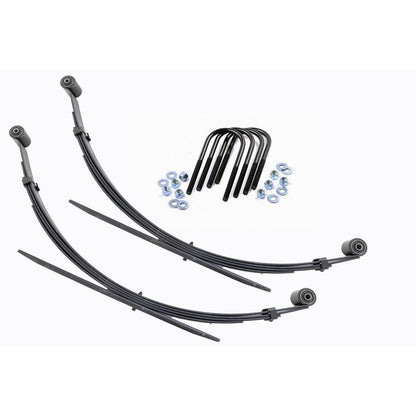 ROUGH COUNTRY Rear Leaf Springs | 4" Lift | Pair | Ford F-250/F-350 Super Duty 4WD (99-04) | 8066Kit