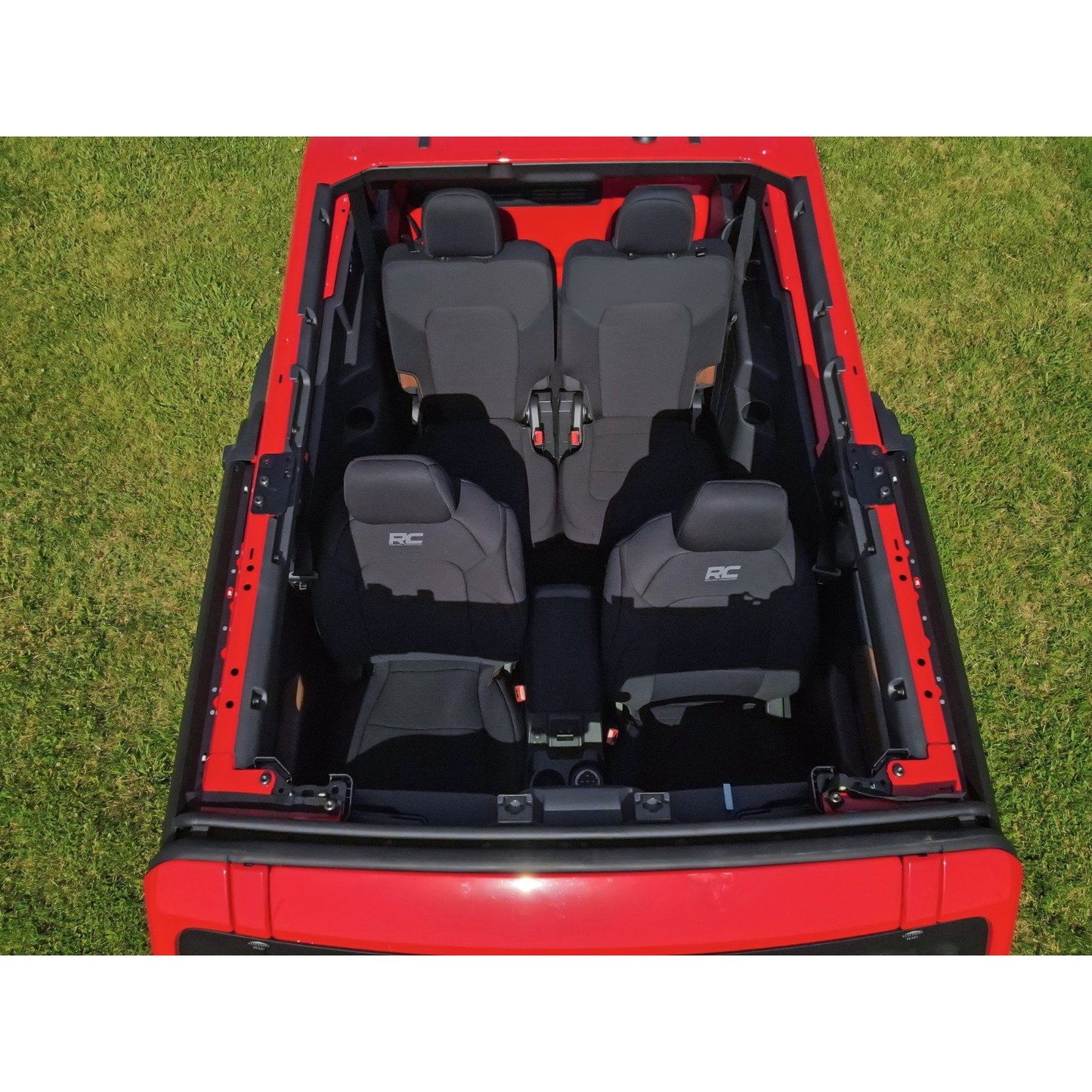 ROUGH COUNTRY Seat Covers | Bucket Seats | FR & RR | Ford Bronco (2 Door) 4WD (2021-2025) | 91050