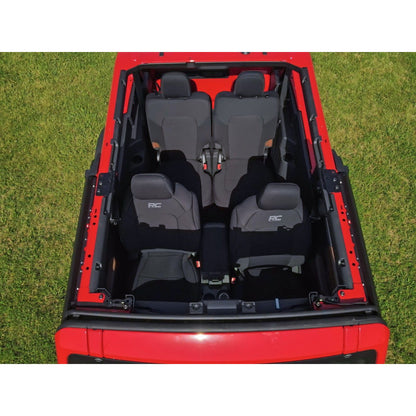 ROUGH COUNTRY Seat Covers | Bucket Seats | FR & RR | Ford Bronco (2 Door) 4WD (2021-2025) | 91050