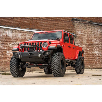 ROUGH COUNTRY LED Light Kit | Quad | Cowl Mount | 2" Black | Amber DRL | Jeep Gladiator JT/Wrangler JL (18-25) | 70823