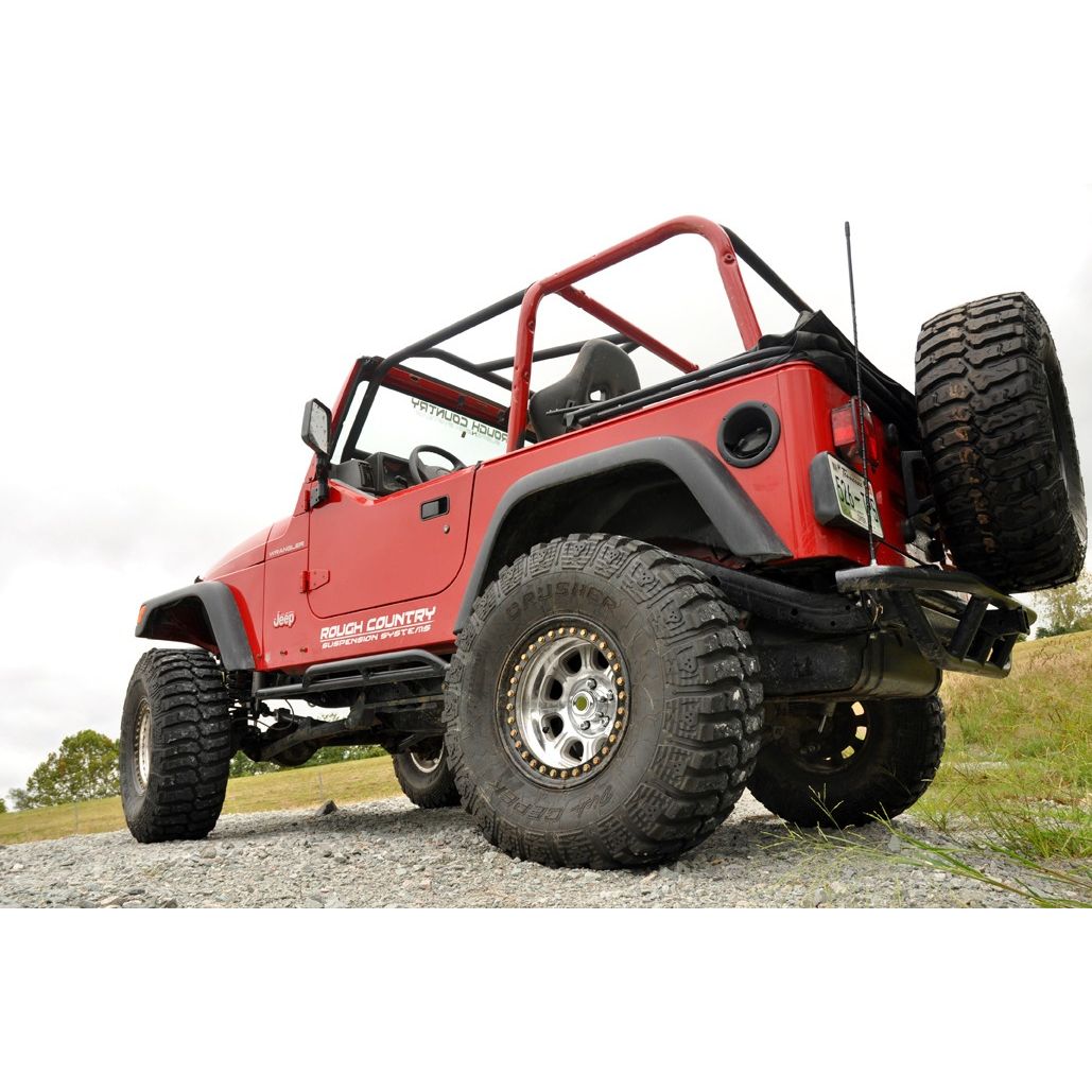 ROUGH COUNTRY 4 Inch Lift Kit | Long Arm | M1 | Jeep Wrangler TJ 4WD (1997-2006) | 66340